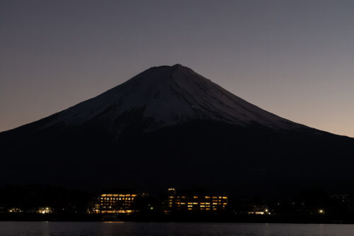 Fotografie hora Fudži - barevná, večerní no.1200710