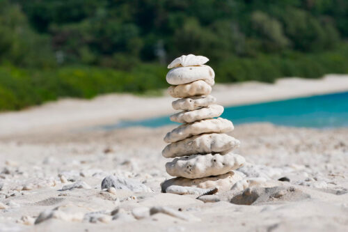 Fotoobraz Zamami Okinawa – zenové kameny