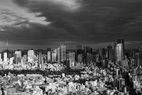 Fotoobraz Tokio černobílý